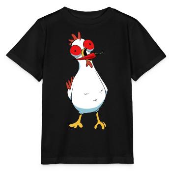 Pepperoni Chili Poulet Volaille Piquante Volaille Épicée - T-shirt bio MINI CREATOR Stanley/Stella Enfant - noir - Devant - Mikhail (115cm)