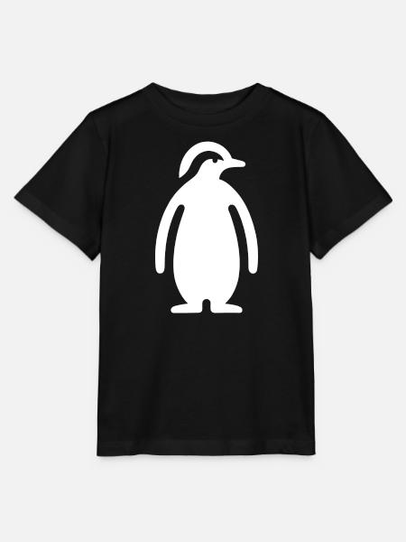 Pinguin Silhouette Elegantes Design - Stanley/Stella Kinder T-Shirt MINI CREATOR - Schwarz
