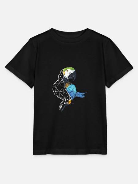 Rad Papagei Vogelkunde Geschenk - Stanley/Stella Kinder T-Shirt MINI CREATOR - Schwarz