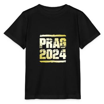 Prague 2024 Médaille d’or - T-shirt bio MINI CREATOR Stanley/Stella Enfant - noir - Devant - Mikhail (115cm)