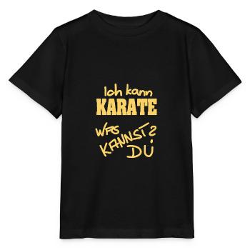 Karate - Stanley/Stella Kinder T-Shirt MINI CREATOR  - Schwarz - Vorne - Mikhail (115cm)