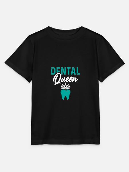dental königin zahnärztin - Stanley/Stella Kinder T-Shirt MINI CREATOR - Schwarz