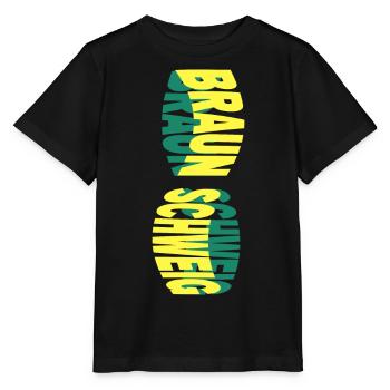 Braunschweig Germany City Font Colorful - Stanley/Stella MINI CREATOR Kids’ T-Shirt - black - Front - Mikhail (115cm)