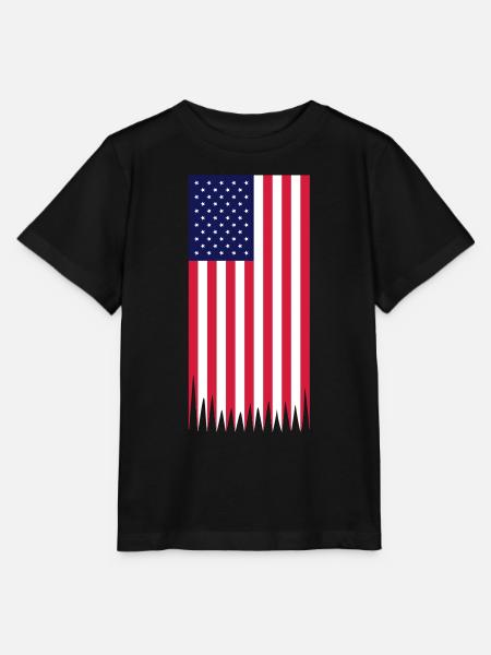 usa used vertikal - Stanley/Stella Kinder T-Shirt MINI CREATOR - Schwarz
