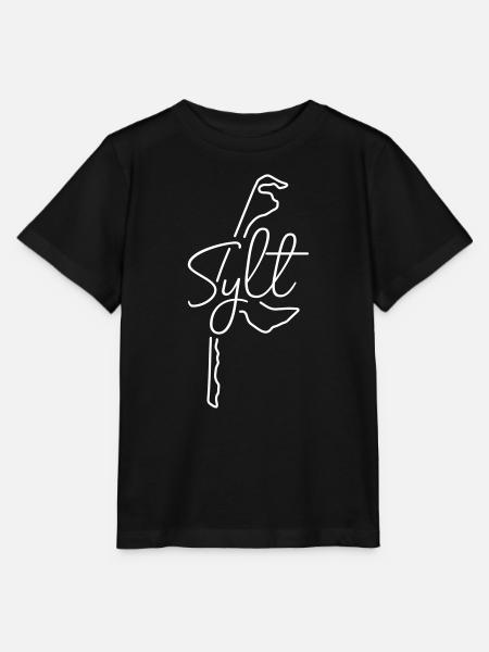 Sylt | Landkarte Line-Art Minimalismus - Stanley/Stella Kinder T-Shirt MINI CREATOR  - Schwarz