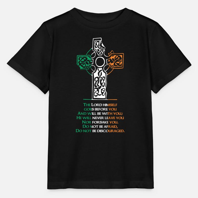 Celtic Cross - Stanley/Stella MINI CREATOR Kids’ T-Shirt - black
