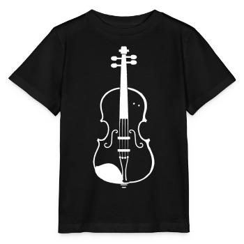 Fiddle Sketch - Stanley/Stella MINI CREATOR Kids’ T-Shirt - black - Front - Mikhail (115cm)