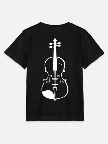 Geige Skizze - Stanley/Stella Kinder T-Shirt MINI CREATOR - Schwarz