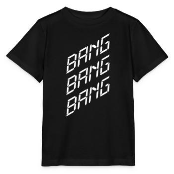 Bang Bang Bang – Party, Musik & Club Vibes - Stanley/Stella Kinder T-Shirt MINI CREATOR  - Schwarz - Vorne - Mikhail (115cm)