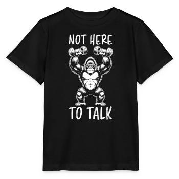 Drôle de cadeau de la musculation en mode bodybuilding - T-shirt bio MINI CREATOR Stanley/Stella Enfant - noir - Devant - Mikhail (115cm)