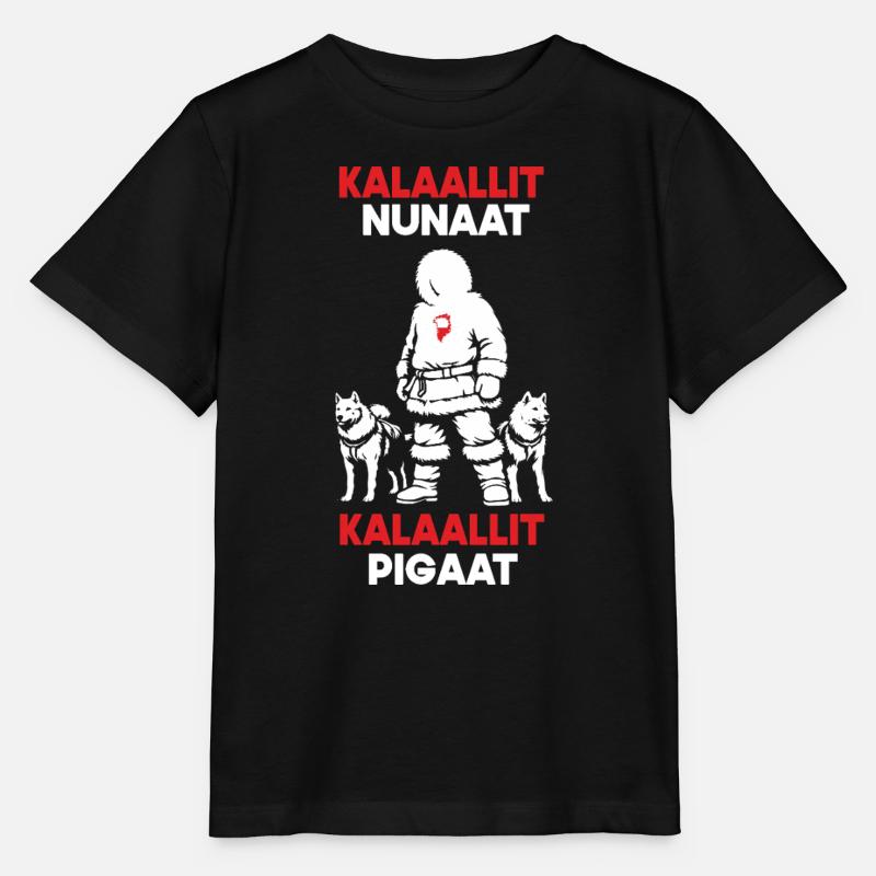 Grönland Design - Kalaallit Nunaat - Stanley/Stella Kinder T-Shirt MINI CREATOR  - Schwarz
