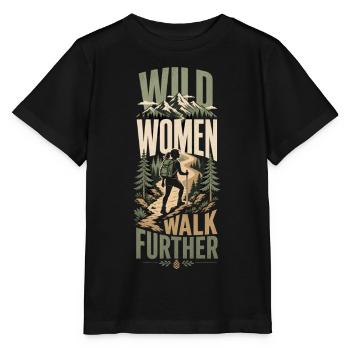 Hiking Women - Stanley/Stella MINI CREATOR Kids’ T-Shirt - black - Front - Mikhail (115cm)
