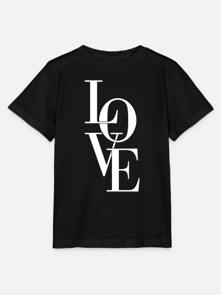 Love Typographie - Stanley/Stella Kinder T-Shirt MINI CREATOR - Schwarz