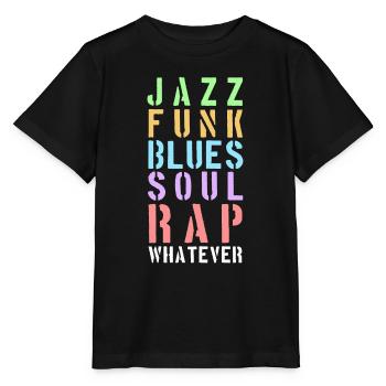 Whatever the music... - Stanley/Stella Kinder T-Shirt MINI CREATOR  - Schwarz - Vorne - Mikhail (115cm)