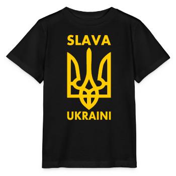 Ukraine - Stanley/Stella Kinder T-Shirt MINI CREATOR  - Schwarz - Vorne - Mikhail (115cm)
