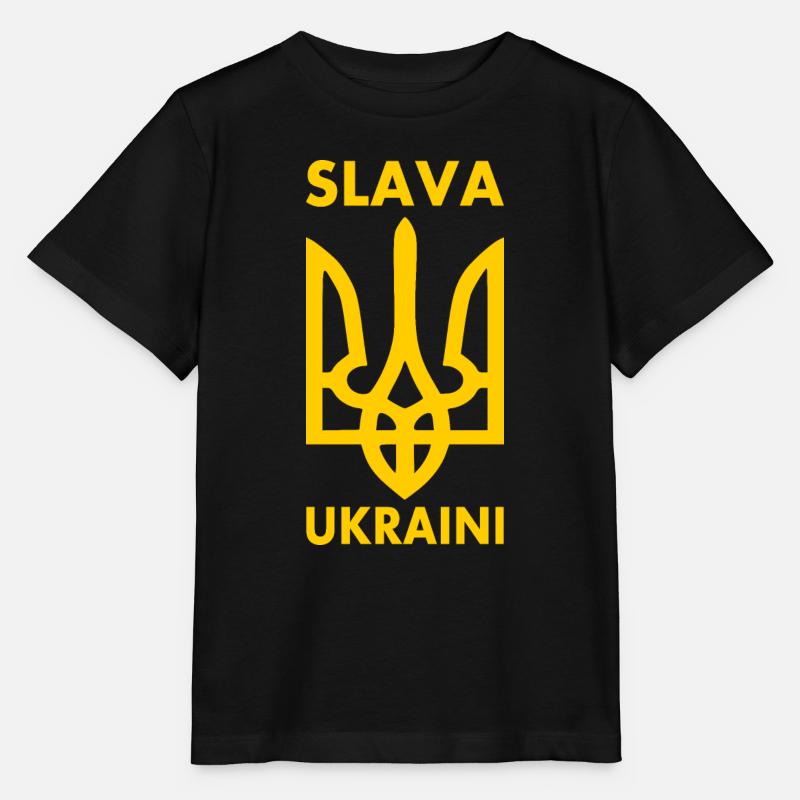 Ukraine - Stanley/Stella Kinder T-Shirt MINI CREATOR  - Schwarz
