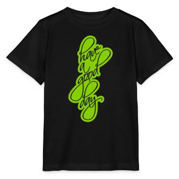 Bonne journée - T-shirt bio MINI CREATOR Stanley/Stella Enfant - noir - Devant - Mikhail (115cm)