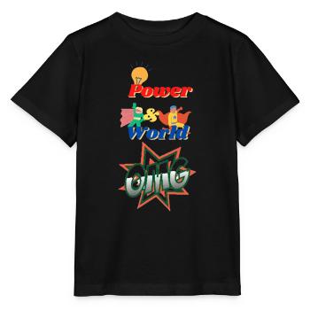 Power & World OMG - Stanley/Stella MINI CREATOR Kids’ T-Shirt - black - Front - Mikhail (115cm)
