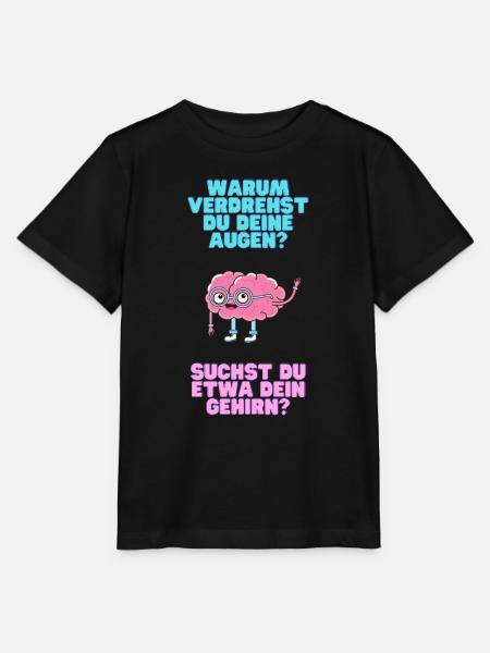 Augen verdrehen Gehirn - Stanley/Stella Kinder T-Shirt MINI CREATOR  - Schwarz
