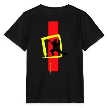 Qigong sign - Stanley/Stella MINI CREATOR Kids’ T-Shirt - black - Front - Mikhail (115cm)