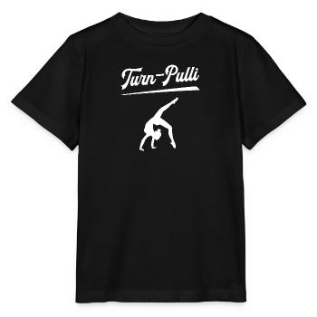 Turn-Pulli Turnkleidung Turnerin Outfit Sport Turn - Stanley/Stella Kinder T-Shirt MINI CREATOR  - Schwarz - Vorne - Mikhail (115cm)