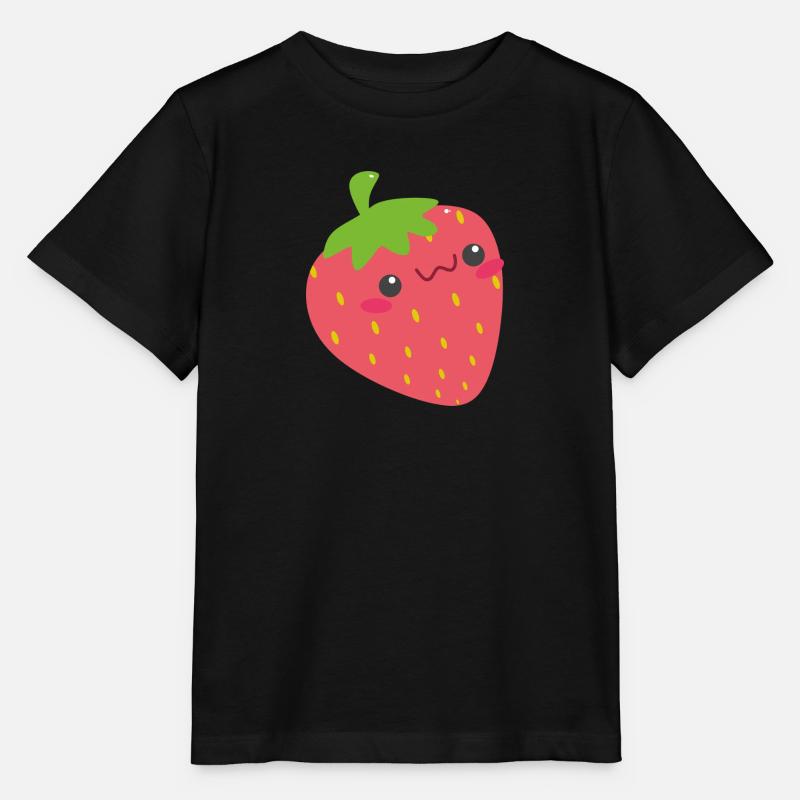 Erdbeere - Stanley/Stella Kinder T-Shirt MINI CREATOR  - Schwarz