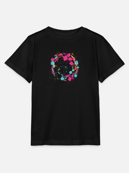 fischschwarm,fische,malerei,blau,graffiti,rochen - Stanley/Stella Kinder T-Shirt MINI CREATOR - Schwarz