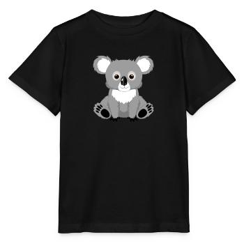 koala mignon - T-shirt bio MINI CREATOR Stanley/Stella Enfant - noir - Devant - Mikhail (115cm)