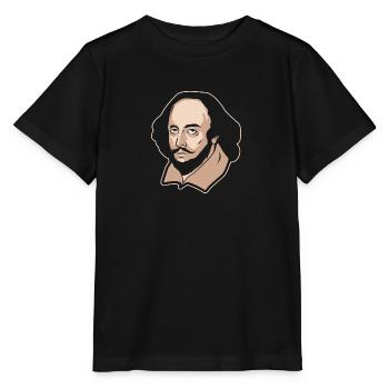 shakespeare Literatur Bücher Buch Drama Theater - Stanley/Stella Kinder T-Shirt MINI CREATOR  - Schwarz - Vorne - Mikhail (115cm)