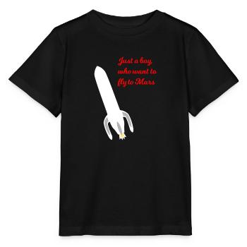 Mars Reisender - Stanley/Stella Kinder T-Shirt MINI CREATOR  - Schwarz - Vorne - Mikhail (115cm)