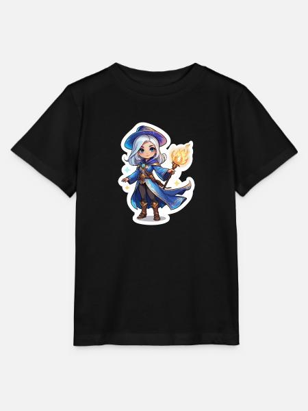 Zauberin Fantasy Illustration - Stanley/Stella Kinder T-Shirt MINI CREATOR - Schwarz