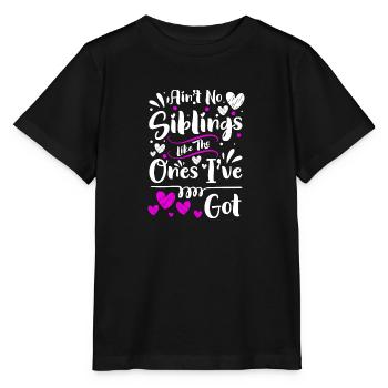 Amour fraternel, enfants, amour, cohésion - T-shirt bio MINI CREATOR Stanley/Stella Enfant - noir - Devant - Mikhail (115cm)