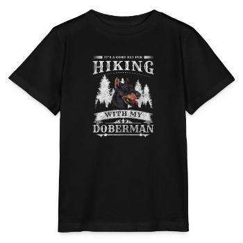 Dobermann Hundebesitzer Tier - Stanley/Stella Kinder T-Shirt MINI CREATOR  - Schwarz - Vorne - Mikhail (115cm)