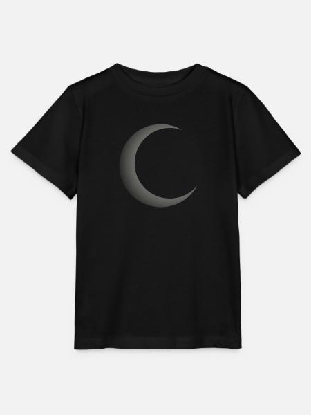 Mond Sichel Symbol Halbmond Nachthimmel Mondsichel - Stanley/Stella Kinder T-Shirt MINI CREATOR - Schwarz