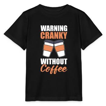 Lustiger Cappuccino-Kaffeeliebhaber Kaffee - Stanley/Stella Kinder T-Shirt MINI CREATOR  - Schwarz - Vorne - Mikhail (115cm)