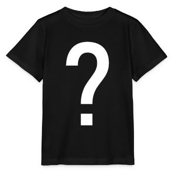 Point d'interrogation signe conception idée cadeau idée - T-shirt bio MINI CREATOR Stanley/Stella Enfant - noir - Devant - Mikhail (115cm)