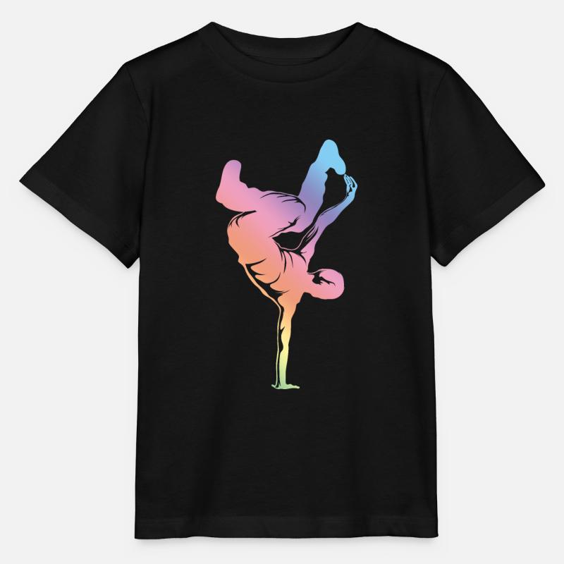 Breakdance Silhouette - Stanley/Stella Kinder T-Shirt MINI CREATOR  - Schwarz