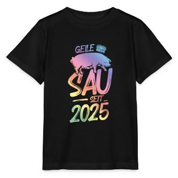 2025 Geile Sau - Stanley/Stella Kinder T-Shirt MINI CREATOR  - Schwarz - Vorne - Mikhail (115cm)