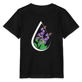 Huile essentielle - T-shirt bio MINI CREATOR Stanley/Stella Enfant - noir - Devant - Mikhail (115cm)