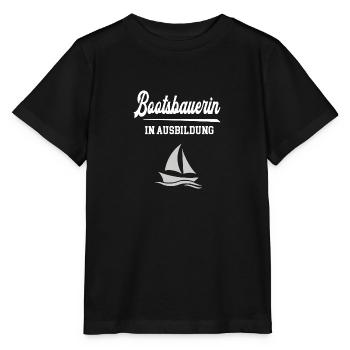 Bootsbauerin Ausbildung Bootsbauerazubi Lehre - Stanley/Stella Kinder T-Shirt MINI CREATOR  - Schwarz - Vorne - Mikhail (115cm)