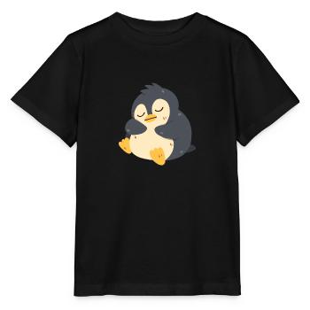 Le pingouin dort - T-shirt bio MINI CREATOR Stanley/Stella Enfant - noir - Devant - Mikhail (115cm)