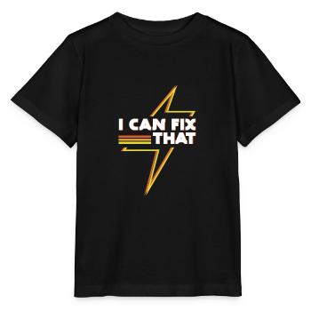 Correction de cette drôle de tension d'électricien - T-shirt bio MINI CREATOR Stanley/Stella Enfant - noir - Devant - Mikhail (115cm)