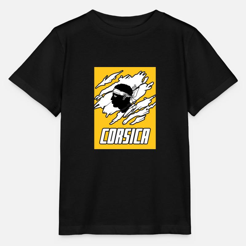 Île de Corse - T-shirt bio MINI CREATOR Stanley/Stella Enfant - noir