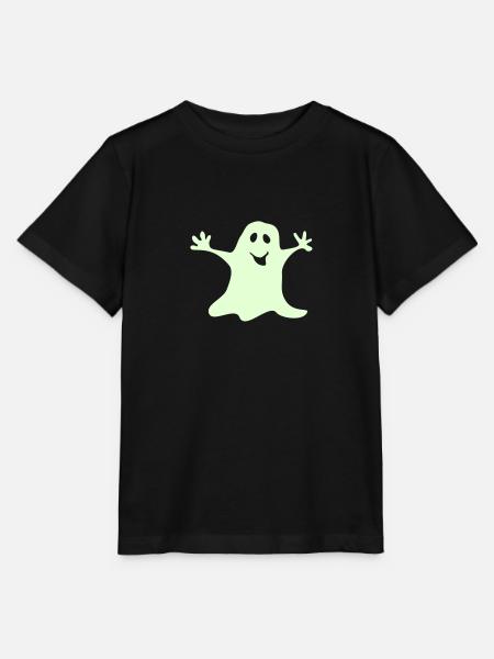 Gespenst einfarbig Halloween T-shirt - Stanley/Stella Kinder T-Shirt MINI CREATOR  - Schwarz