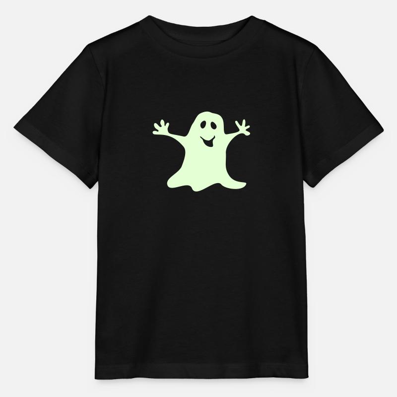 fantôme Halloween une couleur - T-shirt bio MINI CREATOR Stanley/Stella Enfant - noir
