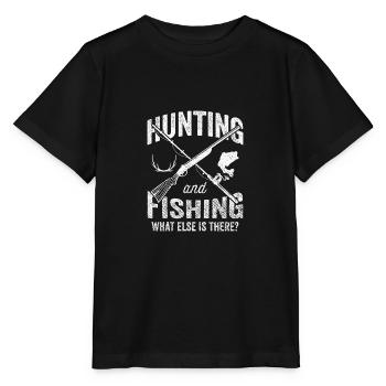Jagd und Angeln Jäger Jagd Angeln Geschenk - Stanley/Stella Kinder T-Shirt MINI CREATOR  - Schwarz - Vorne - Mikhail (115cm)
