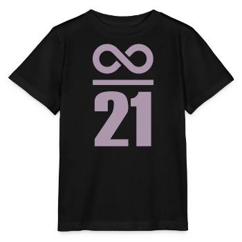Infini de 21 millions de Bitcoin - T-shirt bio MINI CREATOR Stanley/Stella Enfant - noir - Devant - Mikhail (115cm)