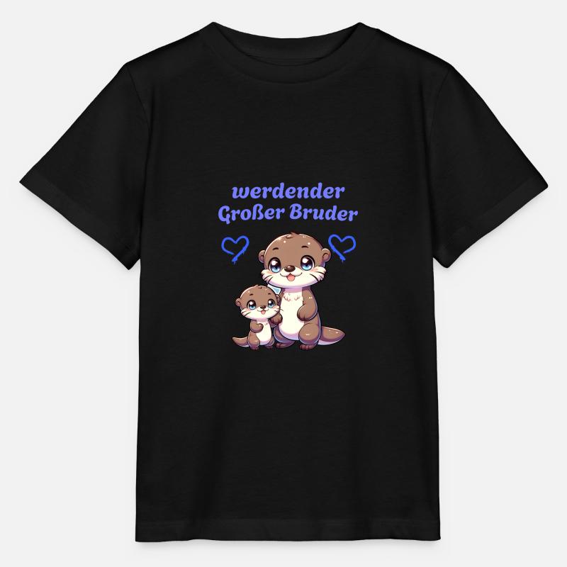 Grand frère en devenir - T-shirt bio MINI CREATOR Stanley/Stella Enfant - noir