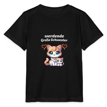 Big sister-to-be - Stanley/Stella MINI CREATOR Kids’ T-Shirt - black - Front - Mikhail (115cm)
