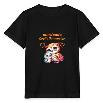 Big sister-to-be - Stanley/Stella MINI CREATOR Kids’ T-Shirt - black - Front - Mikhail (115cm)